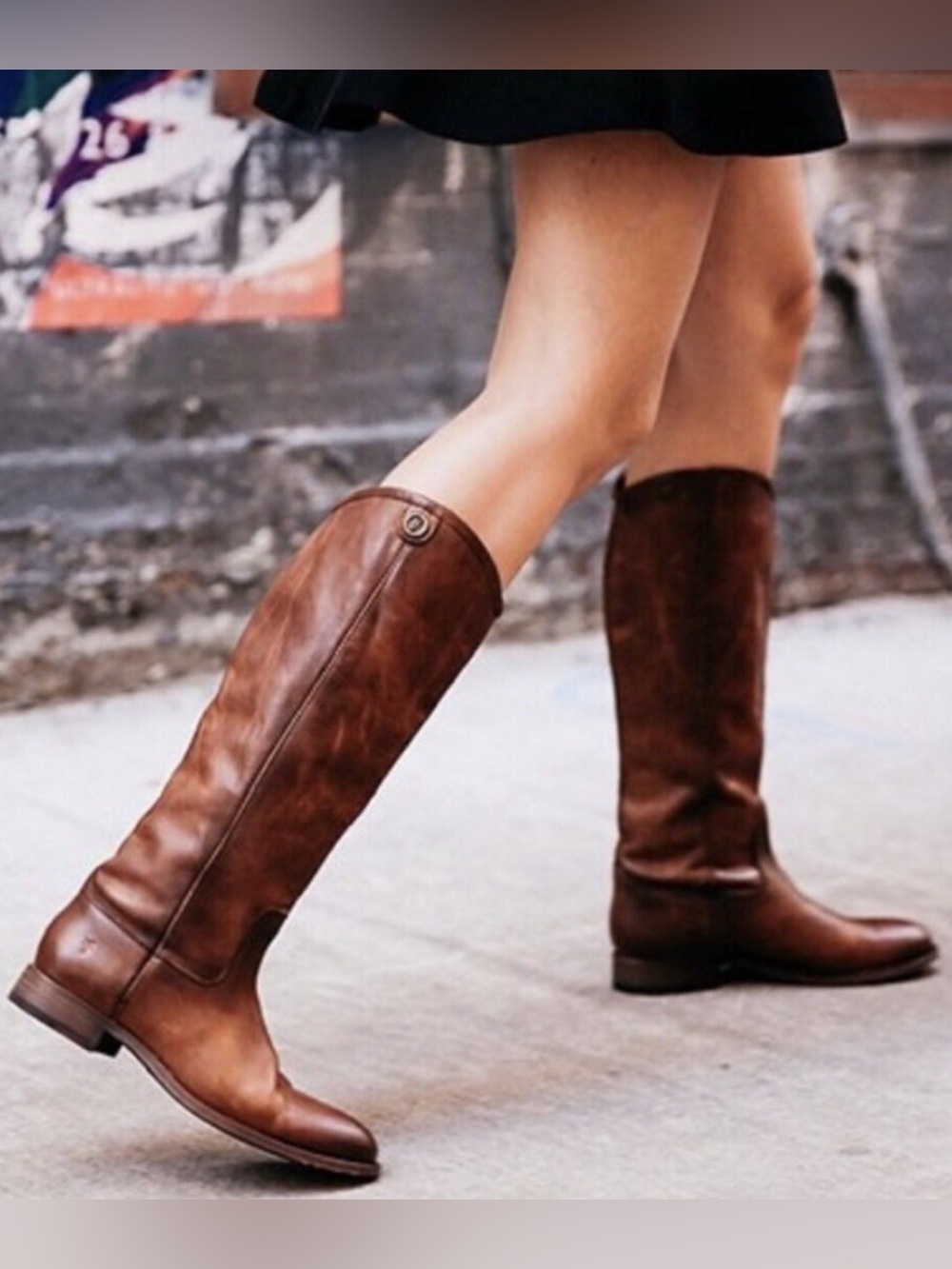 Frye Melissa Riding Boots in Cognac - size 9.5